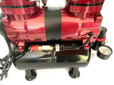 Компрессор JAS 1226, с регулятором давления, автоматика, два режима работы, ресивер, два цилиндра