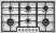Встраиваемые газовые панели SMEG SMEG Classica PGF96