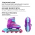 Коньки детские раздвижные Snow Cat, с роликовой платформой, р. 34-37