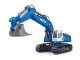 Радиоуправляемый экскаватор HUI NA TOYS, синий 2.4G 9CH 1/18 RTR
