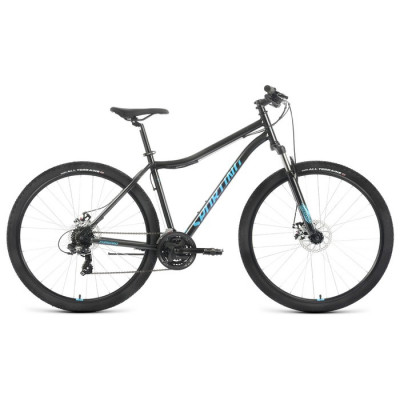 Велосипед 29" Forward Sporting 2.2 D, 2022, цвет чёрный/бирюзовый, р. 19"
