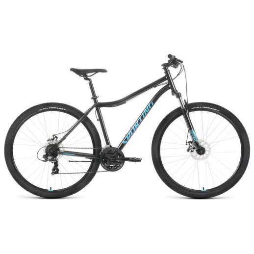 Велосипед 29" Forward Sporting 2.2 D, 2022, цвет чёрный/бирюзовый, р. 19"