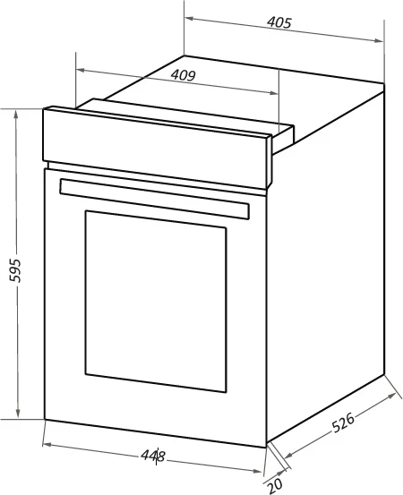 Шкаф духовой электрический HOMSair OEM451BK HOMSair OEM451BK