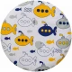 Простыня 75х75х12 круглая ВОМБАТИК Cl-0105-PL Classic Collection Подводная лодка
