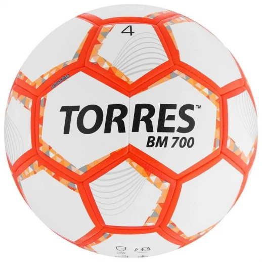 Мяч футбольный TORRES BM 700, PU, гибридная сшивка, 32 панели, р. 4