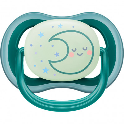 Пустышка ultra air, ночная, месяц, 6-18 мес., 1 шт. Philips SCF377/02