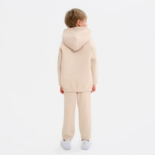 Худи детское MINAKU: Basic Line KIDS цвет бежевый, рост 110