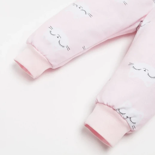 Комплект: джемпер и брюки Крошка Я «Киса», цвет розовый