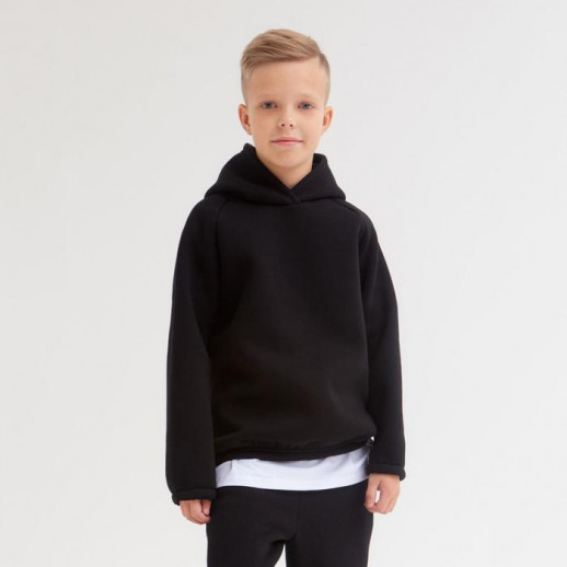 Худи детское MINAKU: Basic Line KIDS, цвет чёрный, рост 104