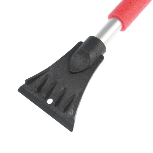 Щетка сметка, со скребком, "Люкс", мягкая ручка, 68 см, МИКС