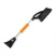 Щетка сметка, со скребком, "Люкс", мягкая ручка, 68 см, МИКС