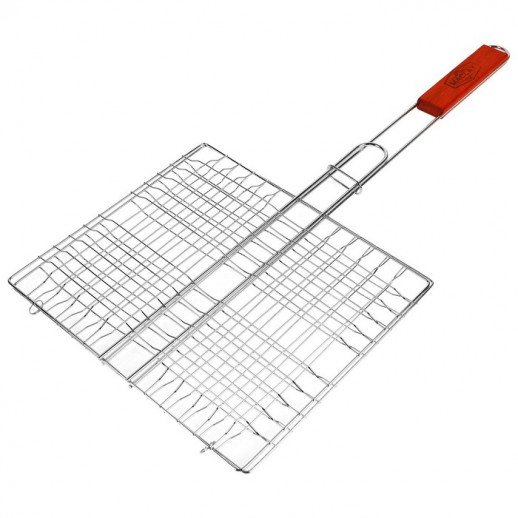Решётка-гриль для мяса Maclay Lux, хромированная сталь, 61x40 см, рабочая поверхность 40x30 см