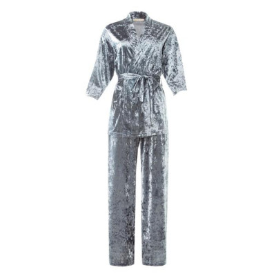 Костюм женский (жакет и брюки) KAFTAN "Бархат", 52-54, серый,