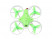 Р/У квадрокоптер Cheerson CX-95W WiFi Mini Racing Drone RTF 2.4G (зеленый)