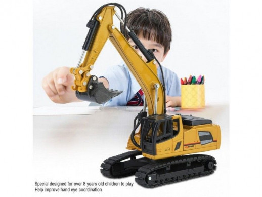 Металлический экскаватор HUI NA TOYS 1/60