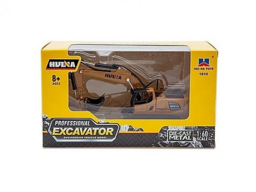 Металлический экскаватор HUI NA TOYS 1/60