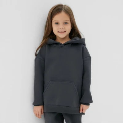 Костюм детский с начёсом (столстовка, брюки) KAFTAN р.36 (134-140), серый