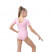 Купальник гимнастический Grace Dance, с коротким рукавом, р. 44, цвет розовый