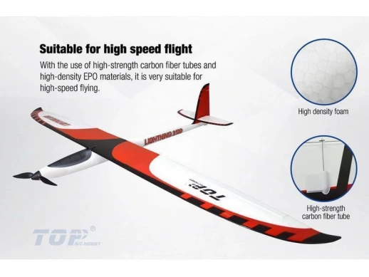 Радиоуправляемый планер Top RC Lightning 2100 (Propeller Power System) 2100мм 2.4G 4-ch LiPo RTF
