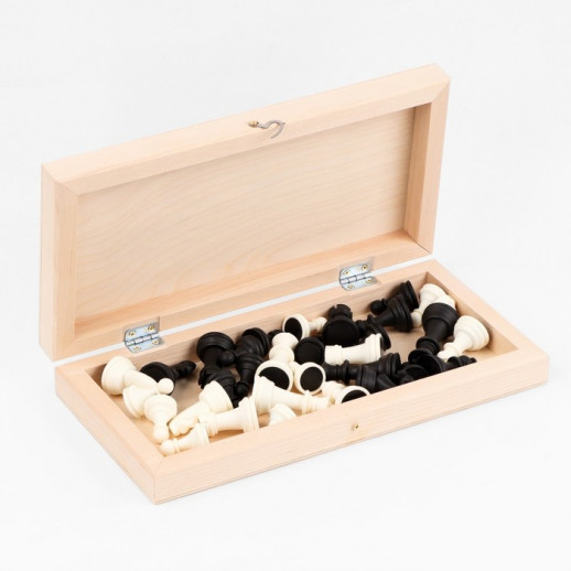 Шахматы обиходные деревянные 29х29 см "Космос", король h-6.2 см, пешка h-3.2 см