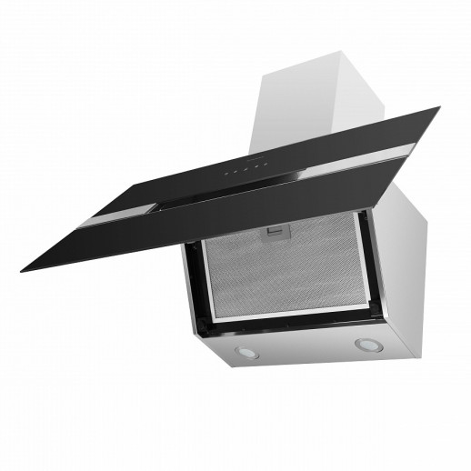 ВЫТЯЖКА MAUNFELD MERSEY 90 ""НЕРЖАВЕЙКА""/ЧЕРНОЕ стекло Maunfeld MERSEY 90 Inox Glass