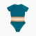 Купальник женский раздельный MINAKU с закрытыми плечами, цвет изумрудный