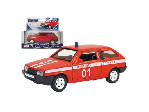 Машина Autotime "LADA 2108" пожарная охрана 1:36