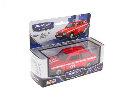 Машина Autotime "LADA 2108" пожарная охрана 1:36