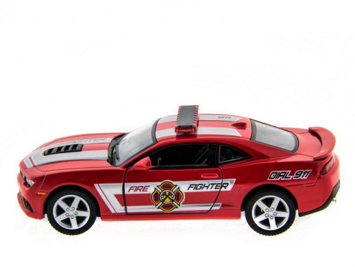 Машина Kinsmart 1:38 Chevrolet Camaro 2014 (Police/Fire) инерция (1/12шт.) б/к