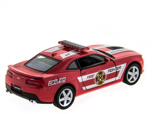 Машина Kinsmart 1:38 Chevrolet Camaro 2014 (Police/Fire) инерция (1/12шт.) б/к