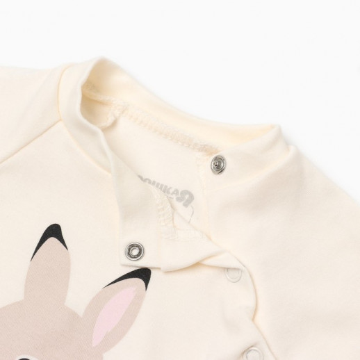 Комбинезон Крошка Я "Christmas", молочный