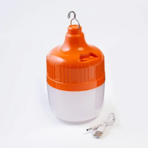 Фонарь кемпинговый аккумуляторный, 100 Вт, 6000 мАч, 1700 лм, диод 5730, d-11.8 см