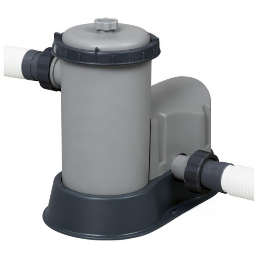 Бассейн каркасный Power Steel, 549 x 274 x 122 см, фильтр-насос, тент, лестница 56998 Bestway