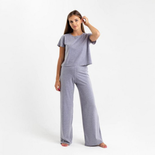 Комплект женский (футболка и брюки) KAFTAN "Basic" р. 44-46, серый