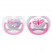 Пустышка ultra air Lime, Kiss me/Бабочка, 0-6 мес, 2 шт, для девочек Philips SCF080/14