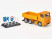Грузовик Siku 1322 с дорожными знаками 1/87, 7.7 см, желтый