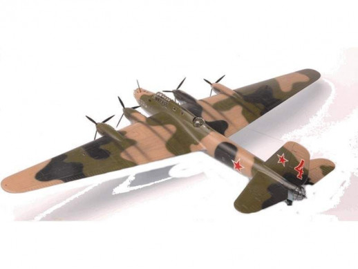 Сборная модель ZVEZDA Советский дальний бомбардировщик ПЕ-8, подарочный набор, 1/72