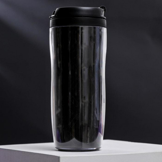 Термостакан со вставкой "Зачем куда-то ехать, если можно поехать кукухой", 350 мл, сохраняет тепло 2 ч