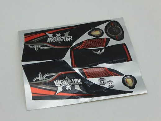 Черный кузов монстра Remo Hobby RH1091/96 1/10