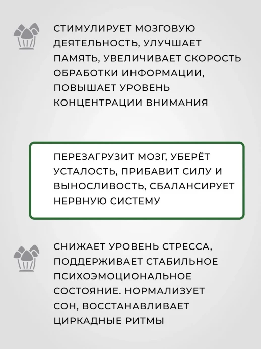 Мицелий Ежовик гребенчатый Inner Health, 100 гр