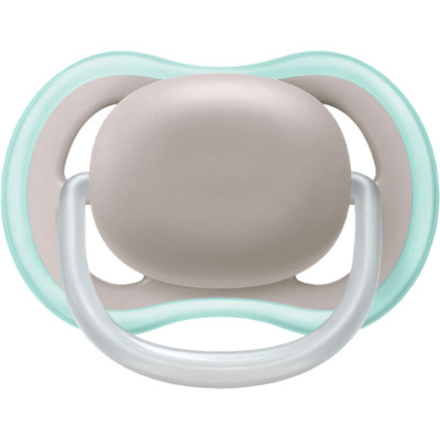 Пустышка ultra air, Бежевый/Синий без рисунка, 18 мес+, 2 шт, нейтральная Philips SCF349/01