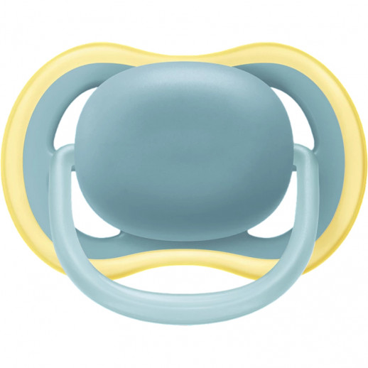 Пустышка ultra air, Бежевый/Синий без рисунка, 18 мес+, 2 шт, нейтральная Philips SCF349/01