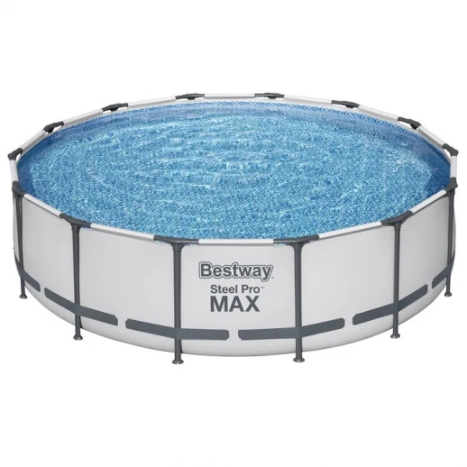 Бассейн каркасный Steel Pro MAX, 427 x 107 см, фильтр-насос, лестница, тент, 56950 Bestway