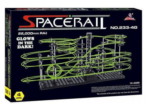 Конструктор динамический Spacerail 233-4G, 22м (Level 4), светящиеся рельсы