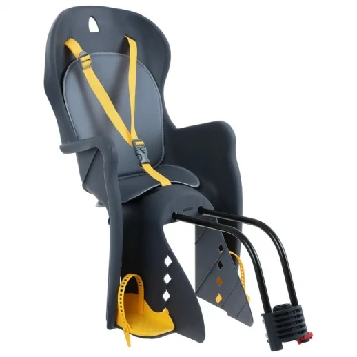 Велокресло заднее BQ-7A, крепление на раму, цвет серый