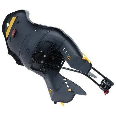 Велокресло заднее BQ-7A, крепление на раму, цвет серый