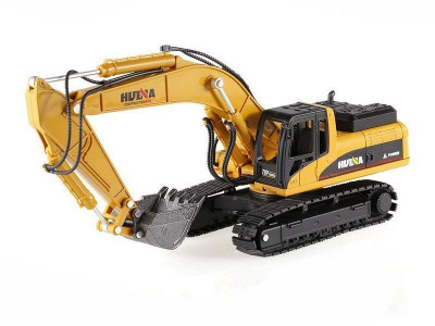 Металлический экскаватор с ковшом HUI NA TOYS 1/40 PRO