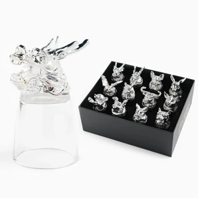 Подарочный набор рюмок-перевертышей "Лучшему мужчине", на 12 персон, рюмка 30 мл