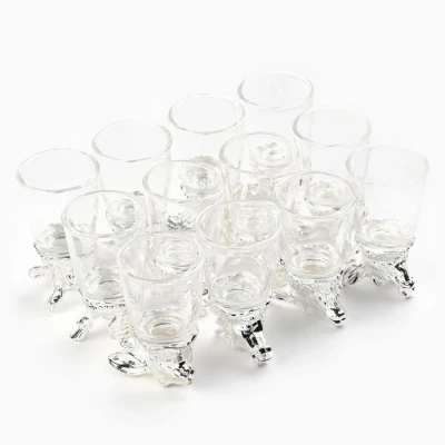 Подарочный набор рюмок-перевертышей "Лучшему мужчине", на 12 персон, рюмка 30 мл