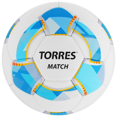 Мяч футбольный TORRES Match, PU, ручная сшивка, 32 панели, р. 4